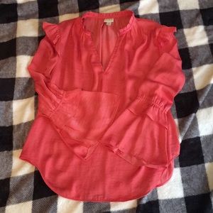 NWOT coral blouse